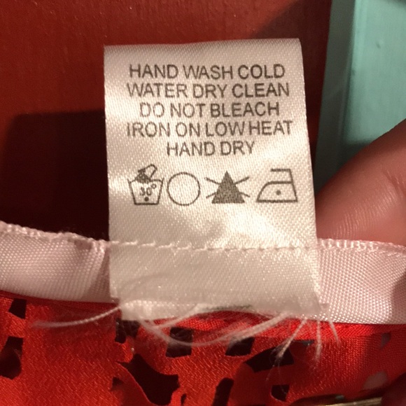 Red/Orange Cut Out Dress Size Medium - Picture 8 of 12